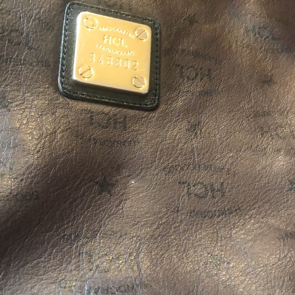 HCL crossbody leather print brown purse - Picture 4 of 11